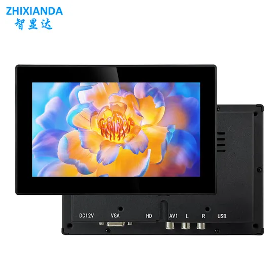 Monitor de pantalla táctil capacitiva impermeable sin marco de pantalla plana de 10,4 pulgadas